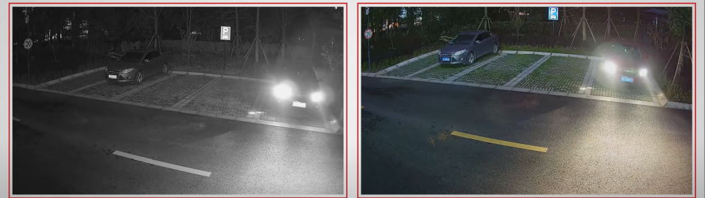 تفاوت دوربین کالرویو COLORVU و دید در شب معمولی